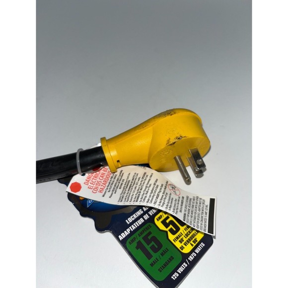 Camco Power Grip Locking Adapter 15-AMP Male to 50-AMP Female - Picture 7 of 7